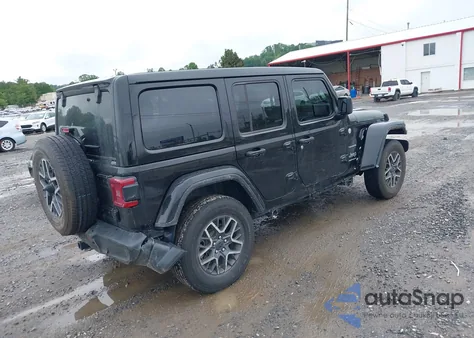 2024 Jeep Wrangler 4-Door Sahara 4X4 из США, поврежденный, VIN 1C4PJXEN0RW105639